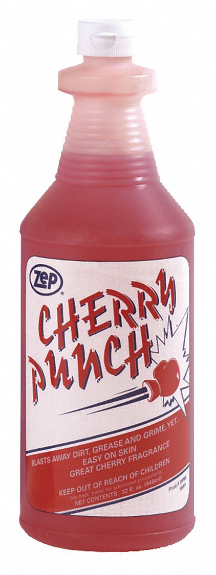 ZEP Hand Cleaner: Liquid, Pump Bottle, 1 qt, Cherry, Moisturizing, 0890  Series, 12 PK