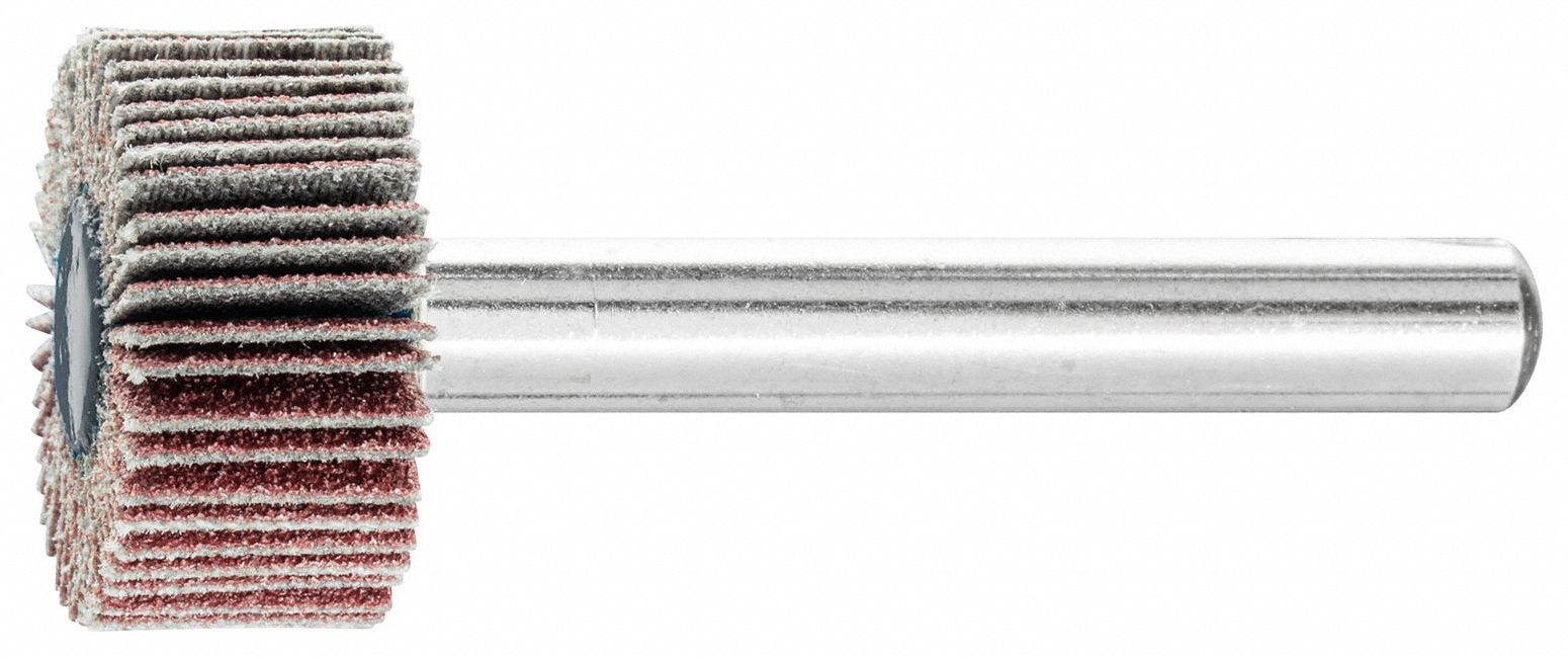 Flap Wheel With Shank, AO, 3/4in, 120 Grit