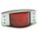 CLEARANCE MARKER LAMP, INCANDESCENT, RECTANGULAR, RED, SCREW, BLUNT CUT WIRES
