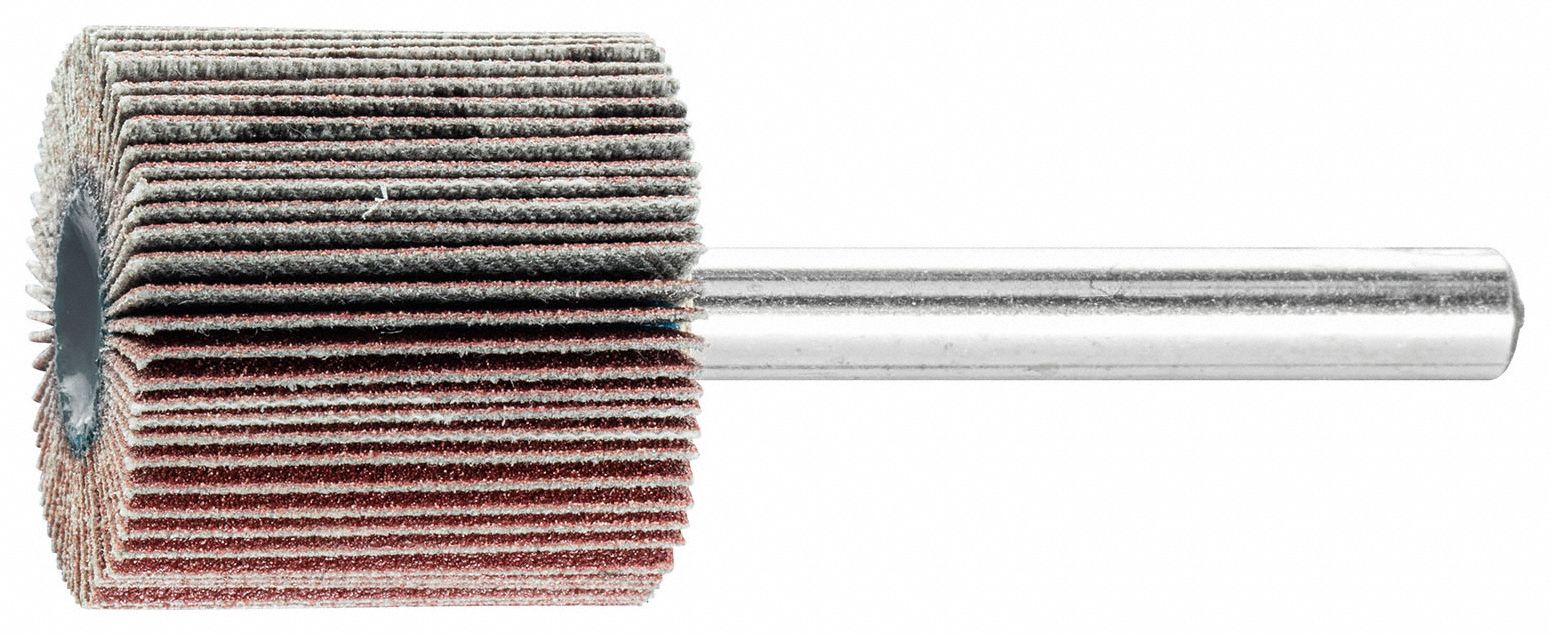 Flap Wheel With Shank, AO, 1 in., 320 Grit