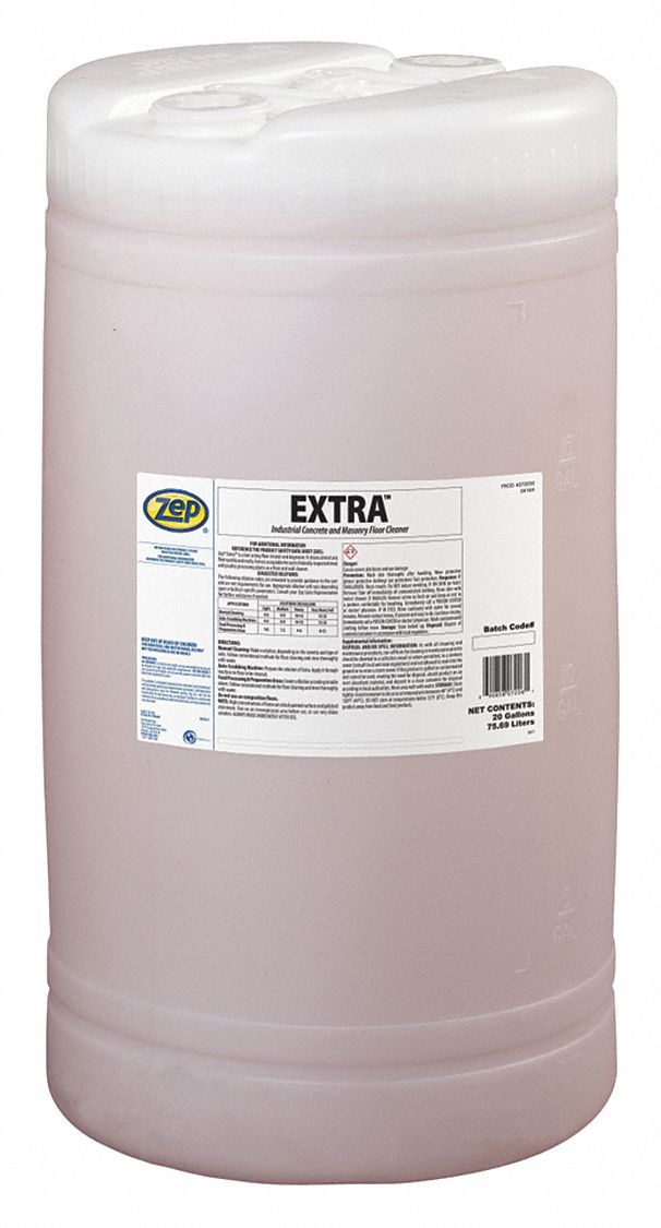 ZEP Floor Cleaner, Liquid, 20 gal, Drum, 1300 gal RTU Yield per