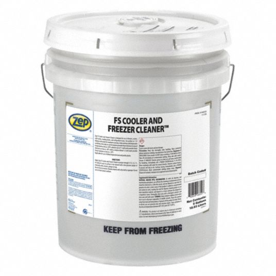 ZEP Freezer Floor Cleaner: Bucket, 5 gal Container Size, Ready to Use,  Liquid