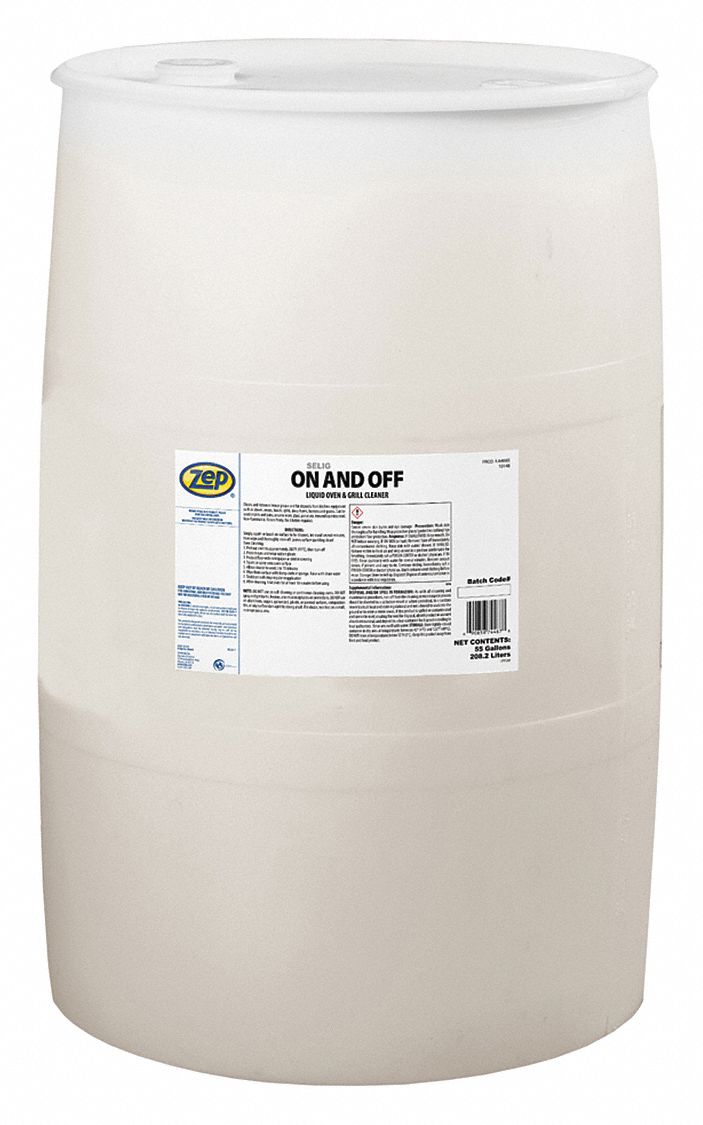 ZEP, Drum, 55 gal, Oven Cleaner 451D08J44685 Grainger