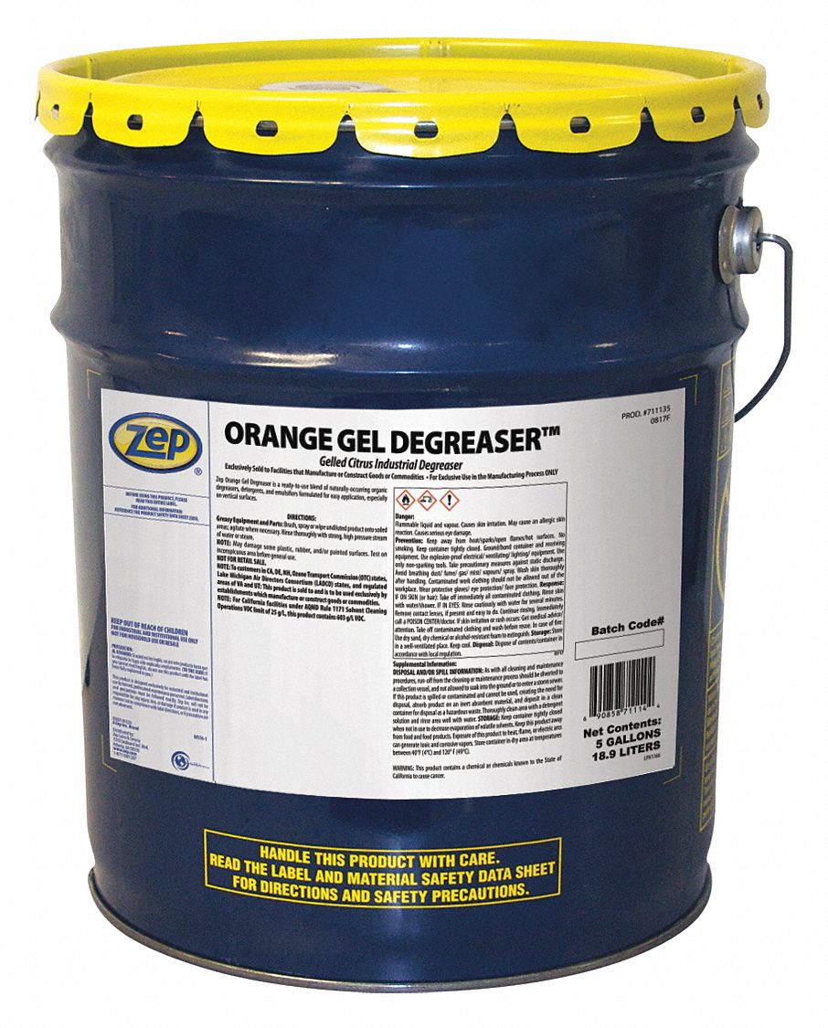 ZEP Degreaser, 5 gal., Pail 451D13711135 Grainger