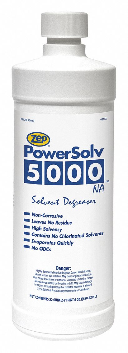 Degreaser: Chemical-Based Solvent, Bottle, 22 oz Container Size, Ready to Use, 12 PK