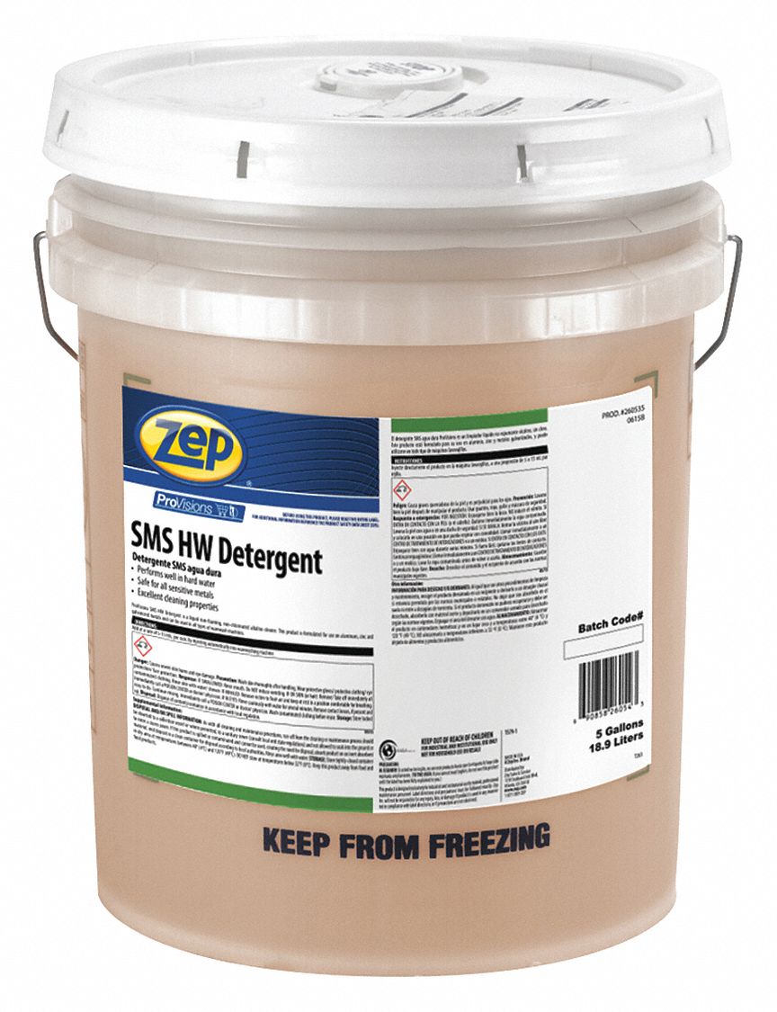 Dishwasher Detergent, Bucket, 5 gal, Orange