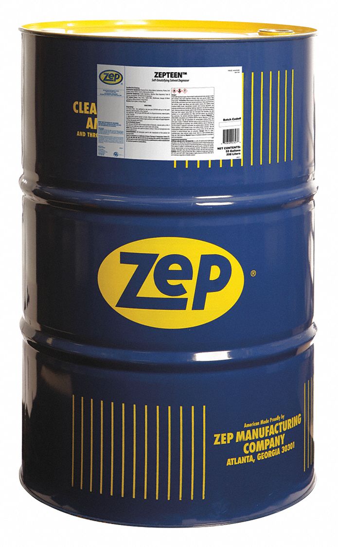 Degreaser: Petroleum Distallates, Drum, 55 gal Container Size, Concentrated, Plastic Safe