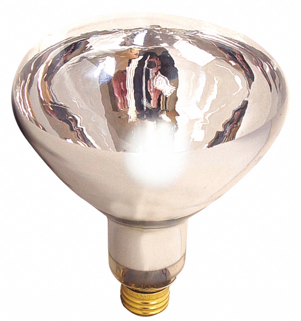 Incandescent Reflector Bulb: Incandescent, R40, Medium Screw (E26), 125 W Watt, 2700K, Clear
