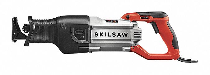 Reciprocating Saw: 15 A Current, 1 1/4 in Stroke Lg, Orbital, Shoe Not Adj, Full-Size Tool