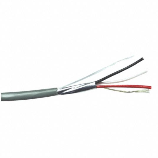 18 AWG, 2 Conductor, Communication Cable, Foil Shield, 500ft or