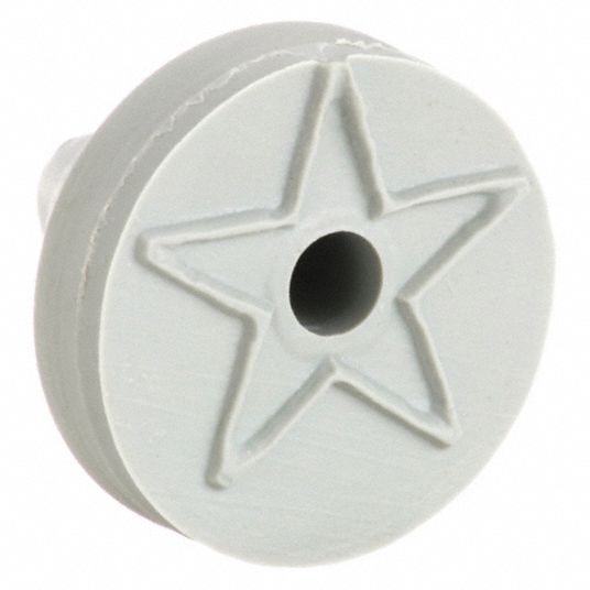 Silver, Rubber, Door Knob Wall Guard 451H4719134 Grainger