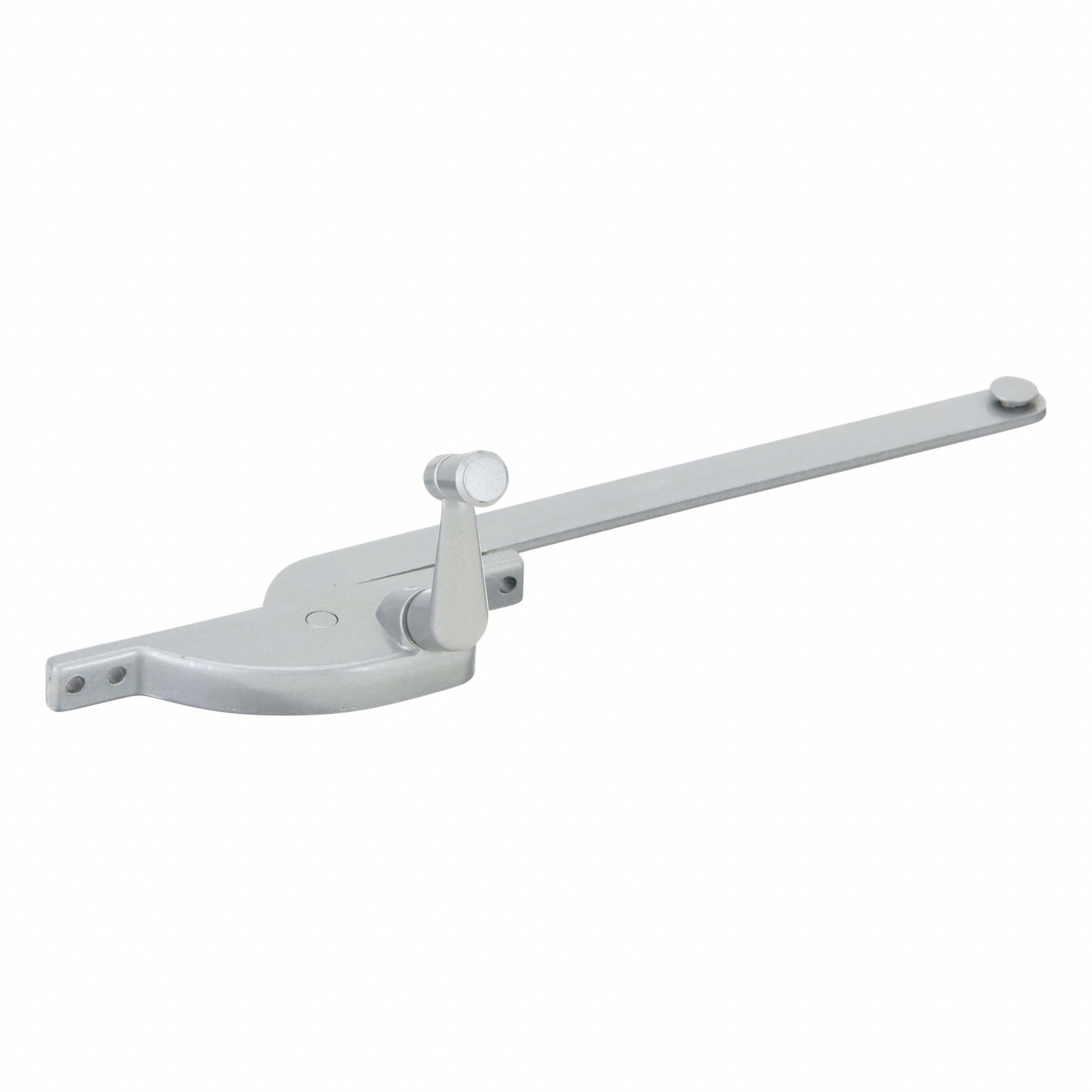 Window Operator: Crank, Handle Included, Left-Hand, Frame, Gray, 12 in Base Lg