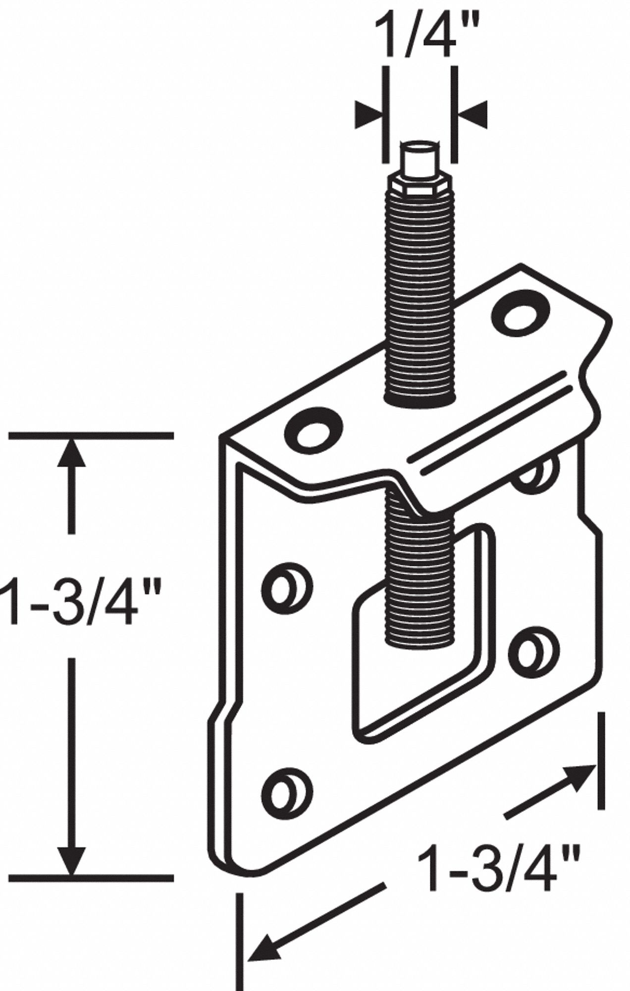 PIVOT BRACKET,STEEL,PLATED