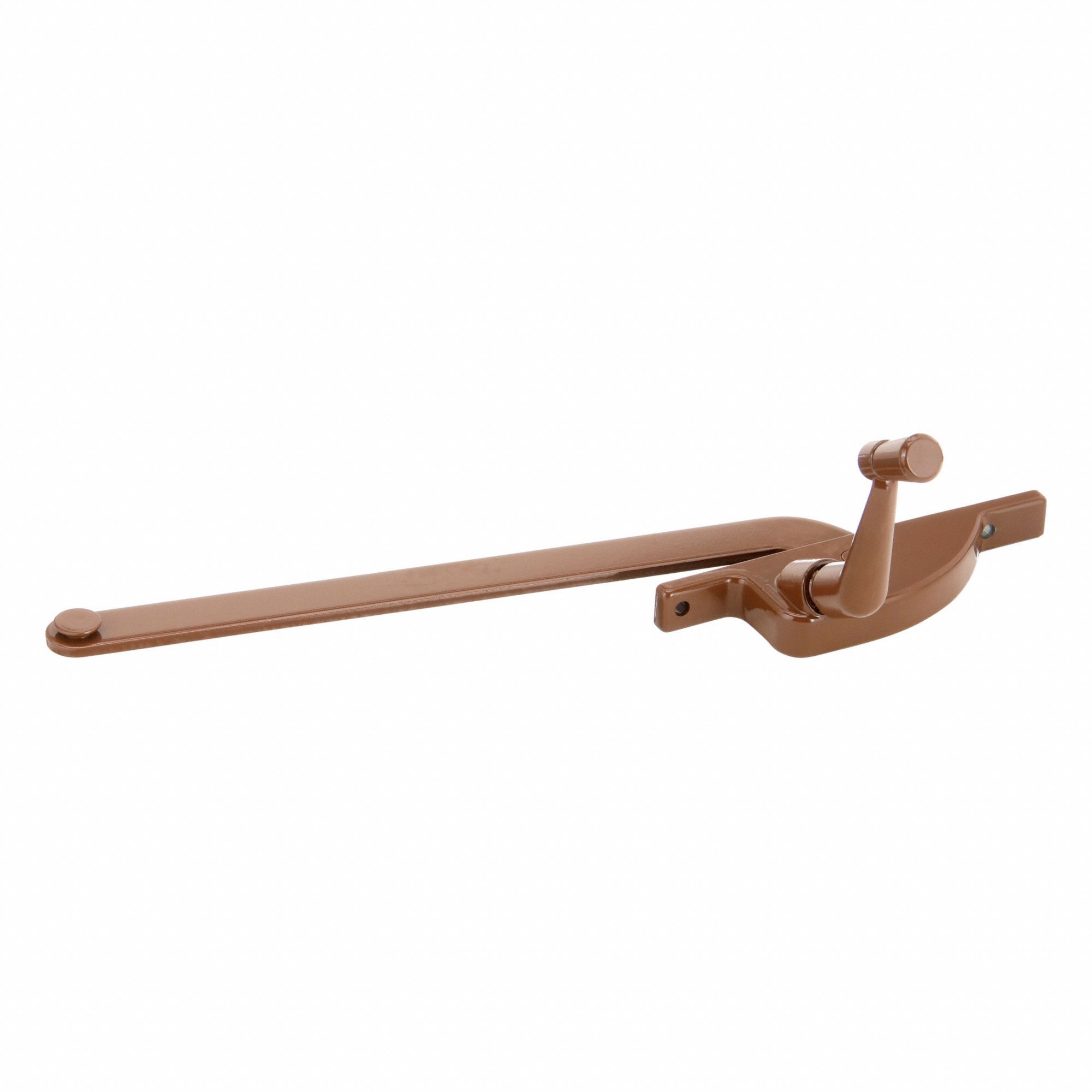 Window Operator: Crank, Handle Included, Right-Hand, Frame, Brown, 12 1/2 in Base Lg