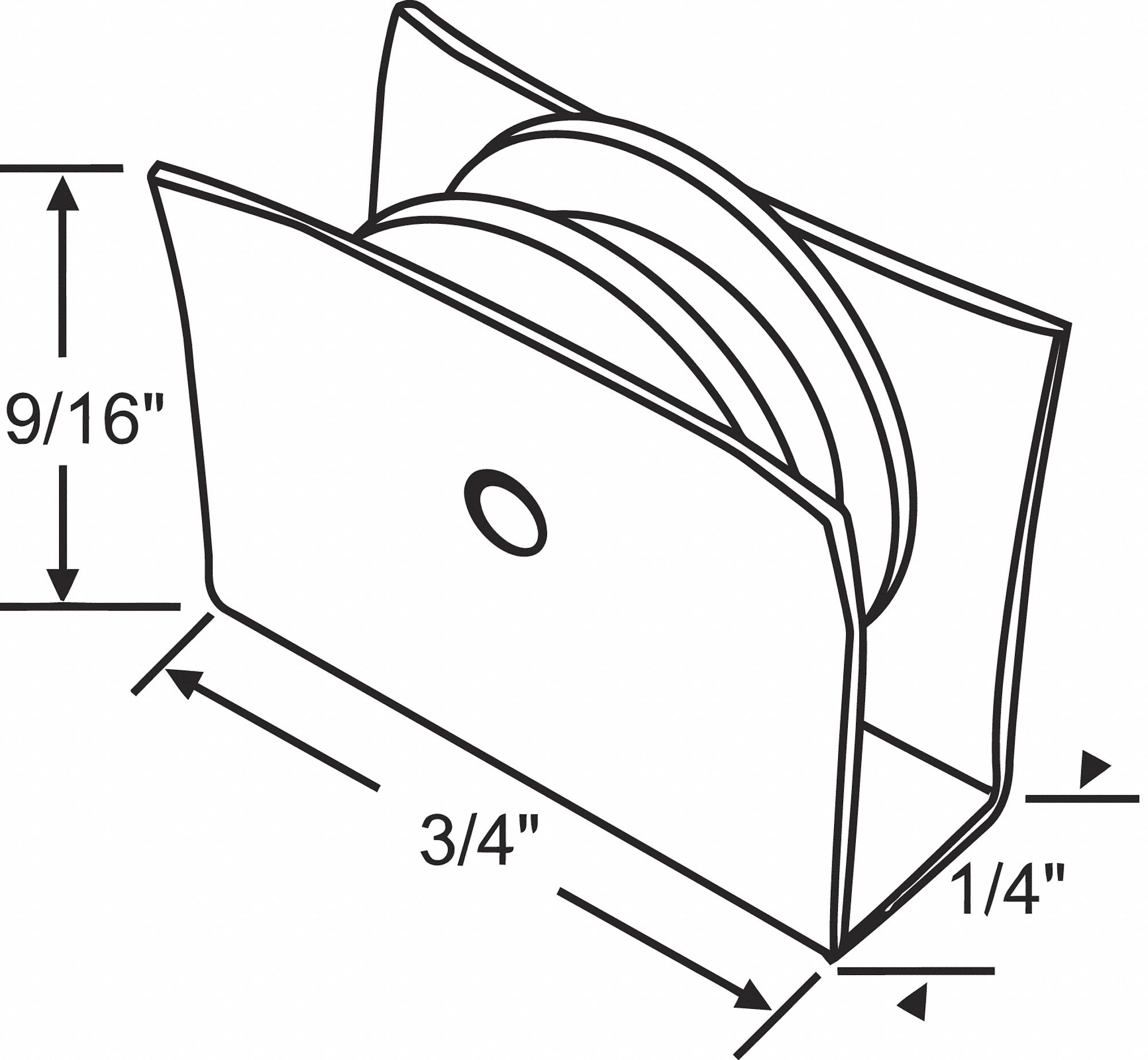 ROLLER ASSEMBLY,SLIDING WINDOW,3/4" L