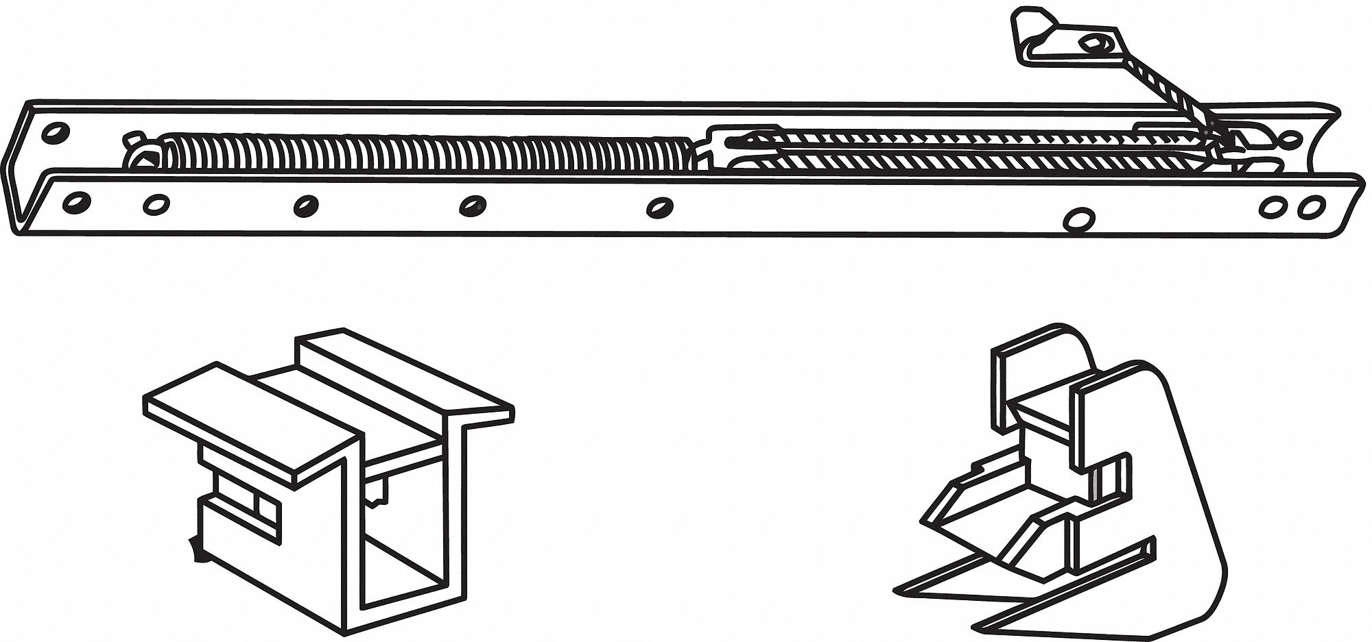 Channel Balance Gray Steel 9/16 in H