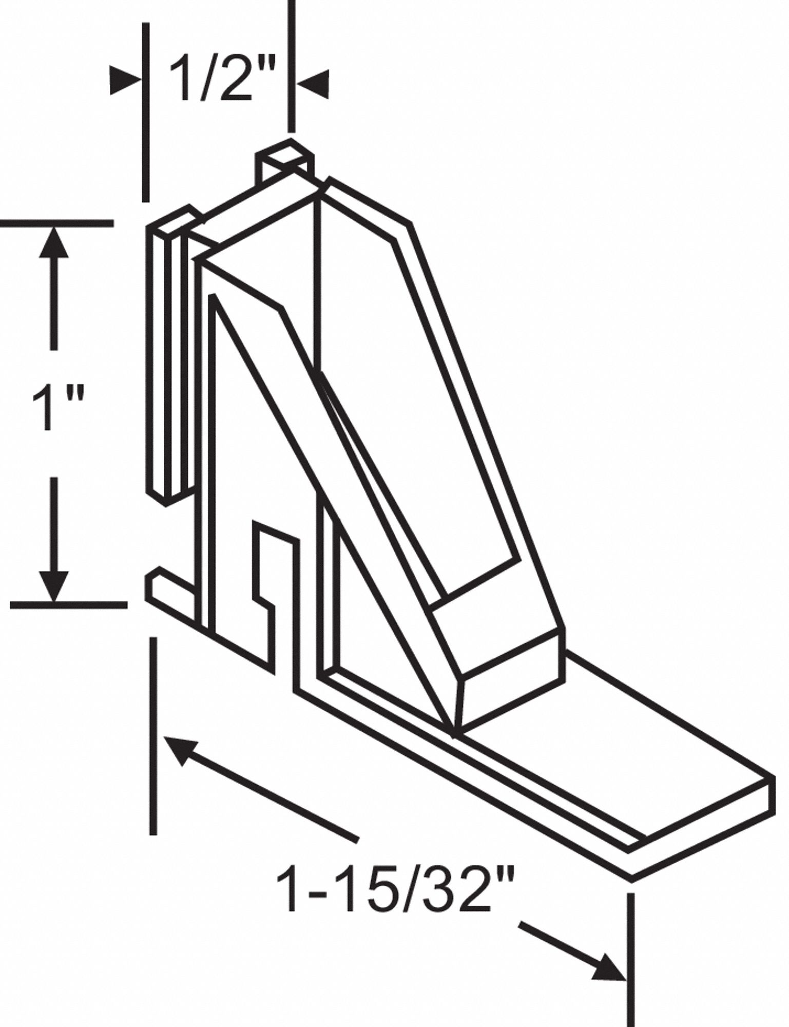 APPROVED VENDOR Tube Balance Shoe Window Spiral, Plastic, Unfinished