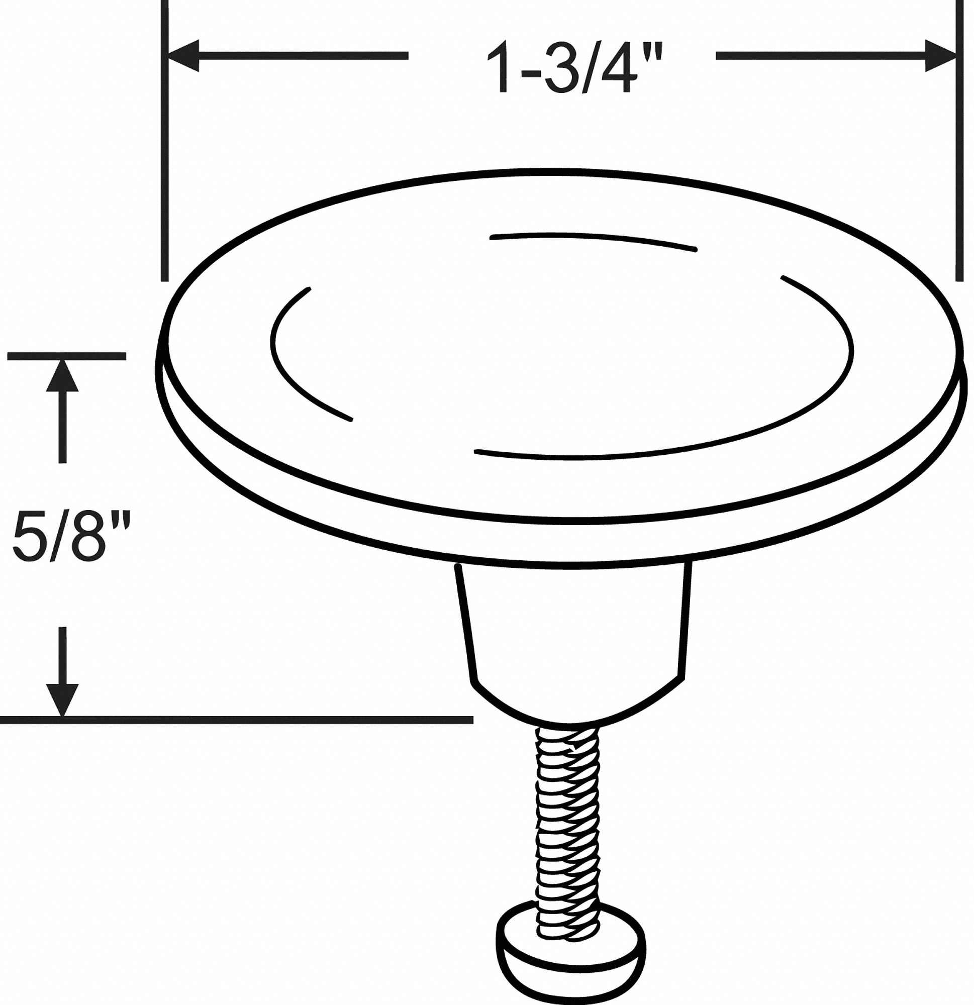 CABINET KNOB,ROUND SHAPE,ZINC