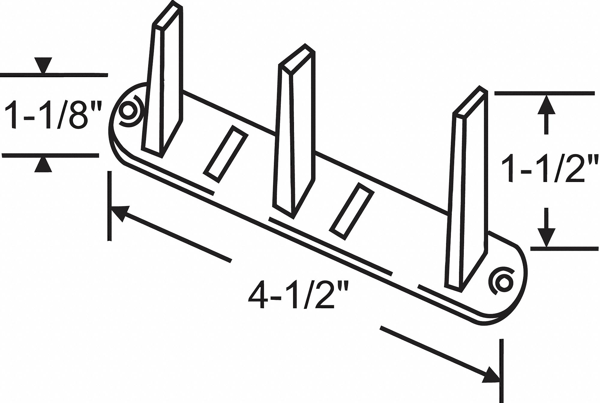 FLOOR GUIDE,STEEL,ANODIZED