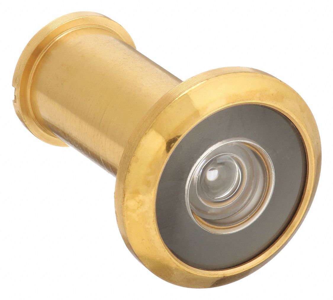 Door Viewer: 200° Viewing Angle, Brass