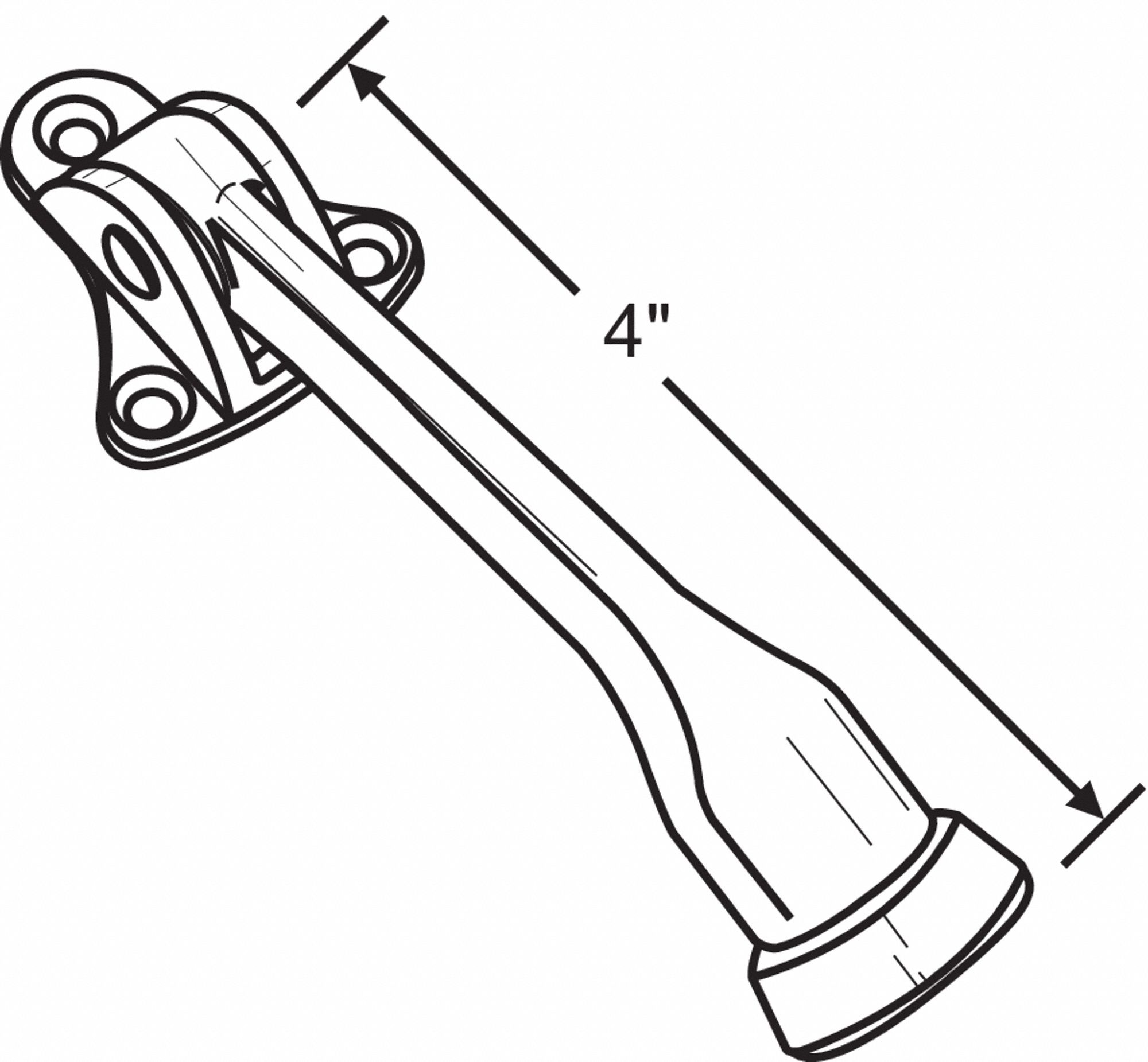Door Stop Door Mount Plated