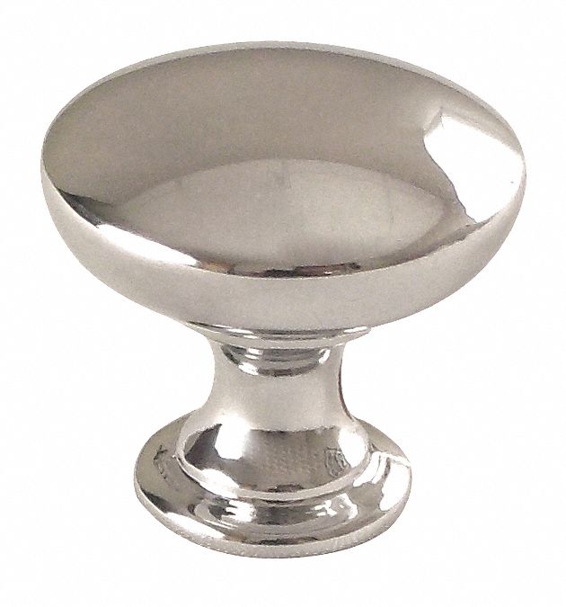 Cabinet Knob 1 1/4in Dia Polished Chrome