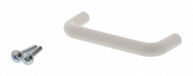 Pull Handle White Plastic 3/4 in Dia