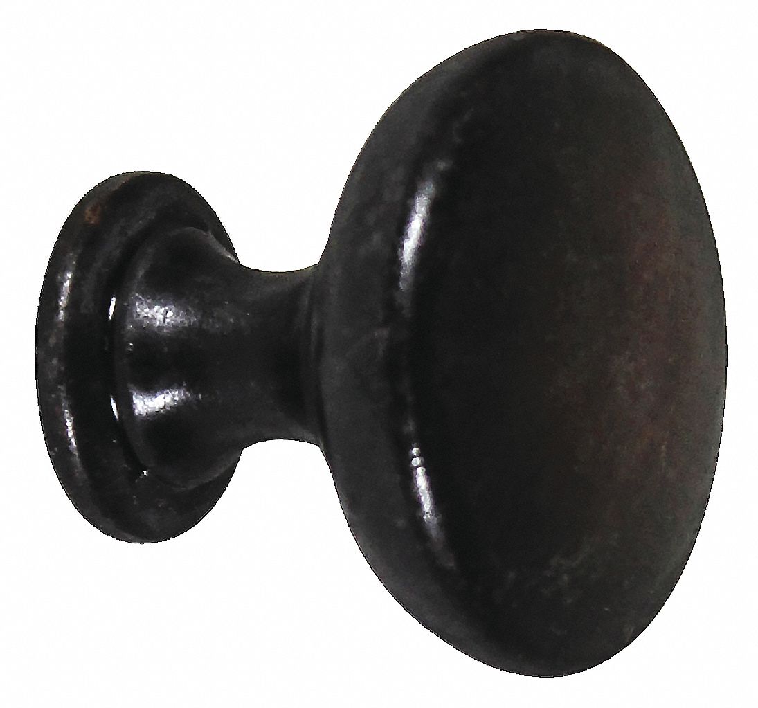 Cabinet Knob 1 1/4 in Dia Zinc Round