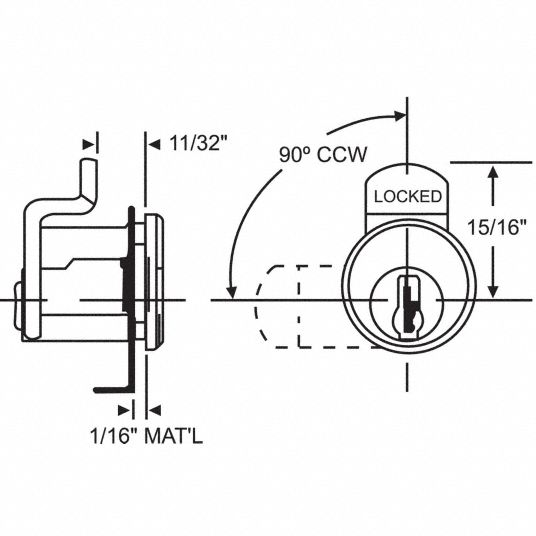 For 4C Pedestal Mailboxes, NA14 Keyway, Mailbox Lock Kit - 451K51|97-77 ...