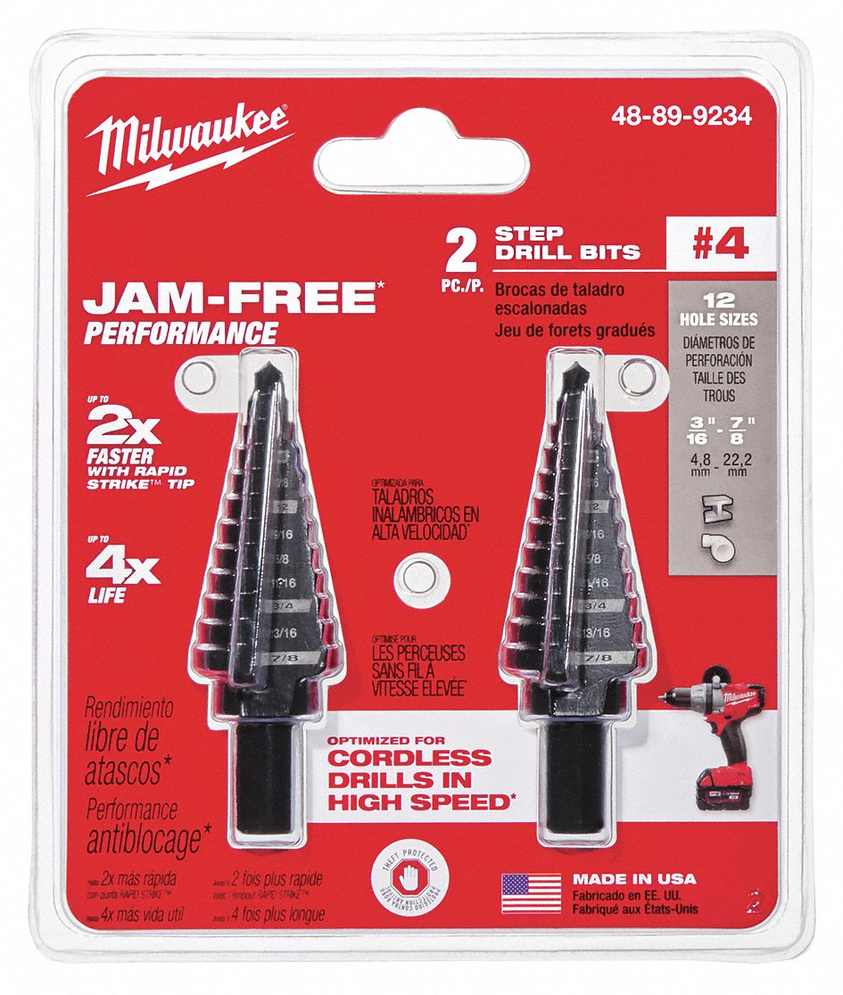 Milwaukee step drill bit new arrivals