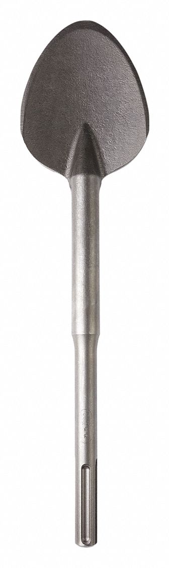 Chisel Bit: 4 1/4 in Head Wd, 16 in Overall Lg, 45/64 in Shank Dia