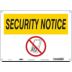 Security Notice: No Phones Symbol Signs