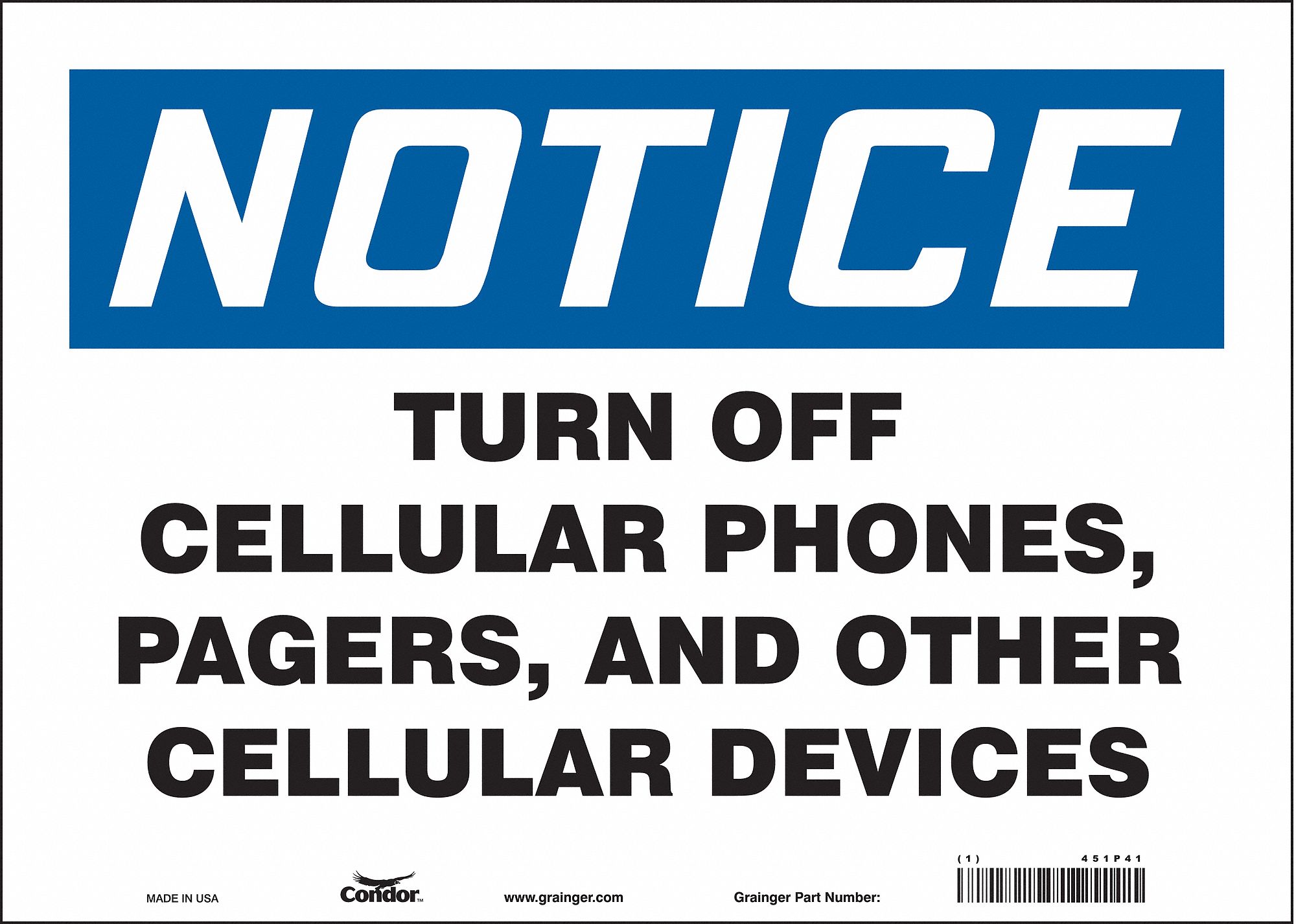 Safety Sign: Vinyl, Adhesive Sign Mounting, 10 in x 14 in Nominal Sign Size, Not Retroreflective
