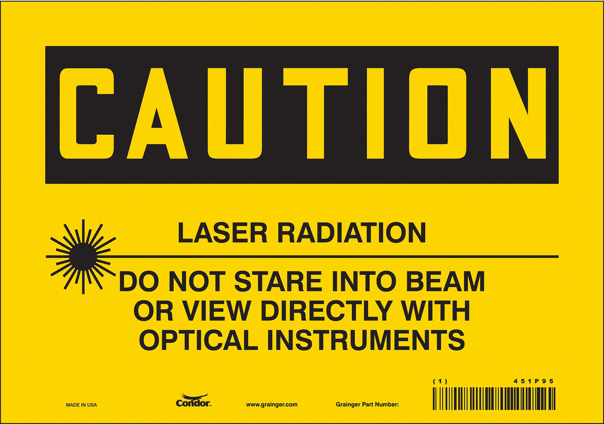 Safety Sign: Vinyl, Adhesive Sign Mounting, 7 in x 10 in Nominal Sign Size, Not Retroreflective