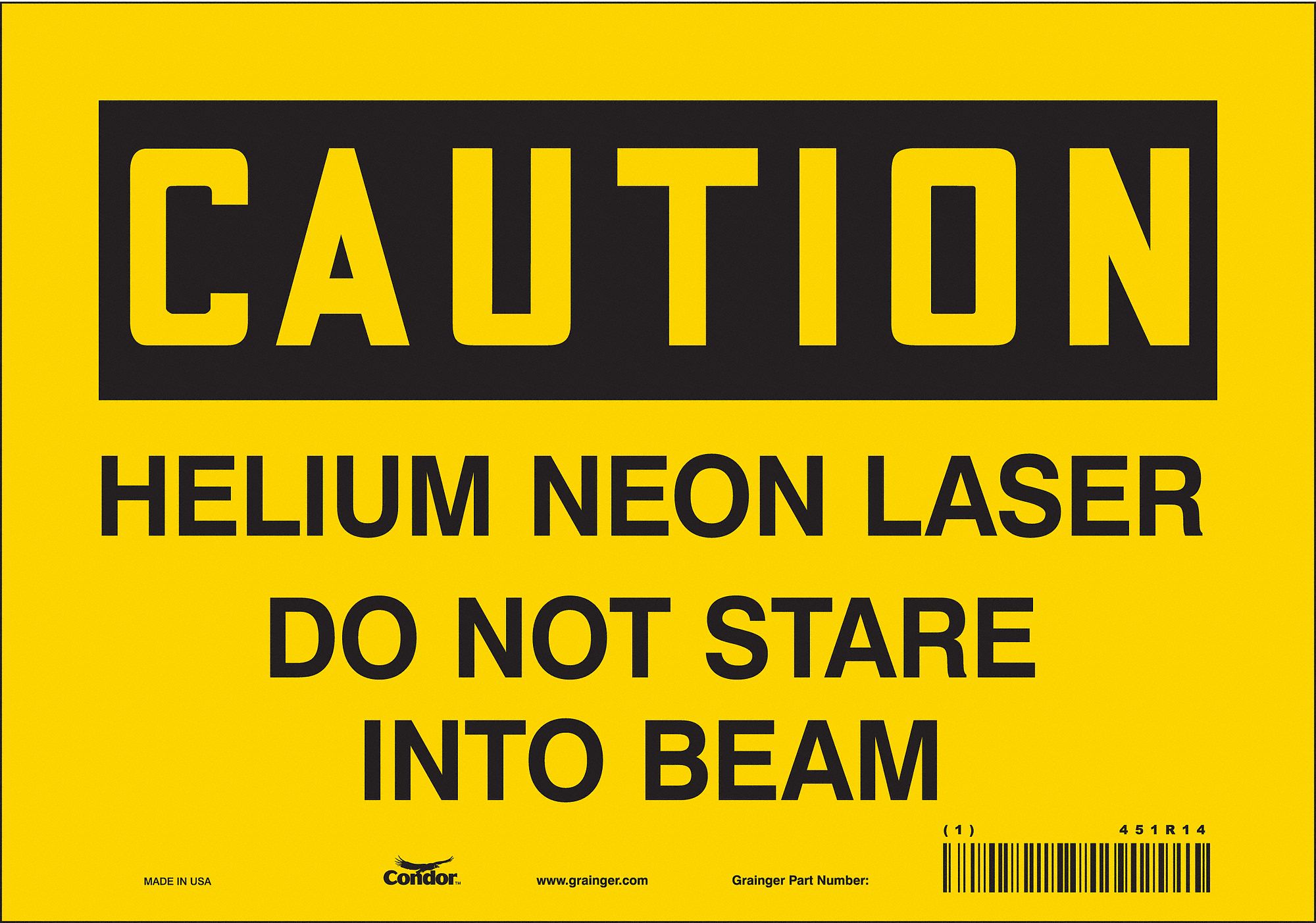 Safety Sign: Vinyl, Adhesive Sign Mounting, 7 in x 10 in Nominal Sign Size, Not Retroreflective