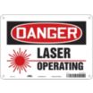Danger: Laser Operating Signs