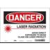 Danger: Laser Radiation Avoid Direct Exposure To Beam Class 111B Laser Product Signs