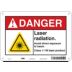 Danger: Laser Radiation. Avoid Direct Exposure To Beam. Class 111B Laser Product. Signs