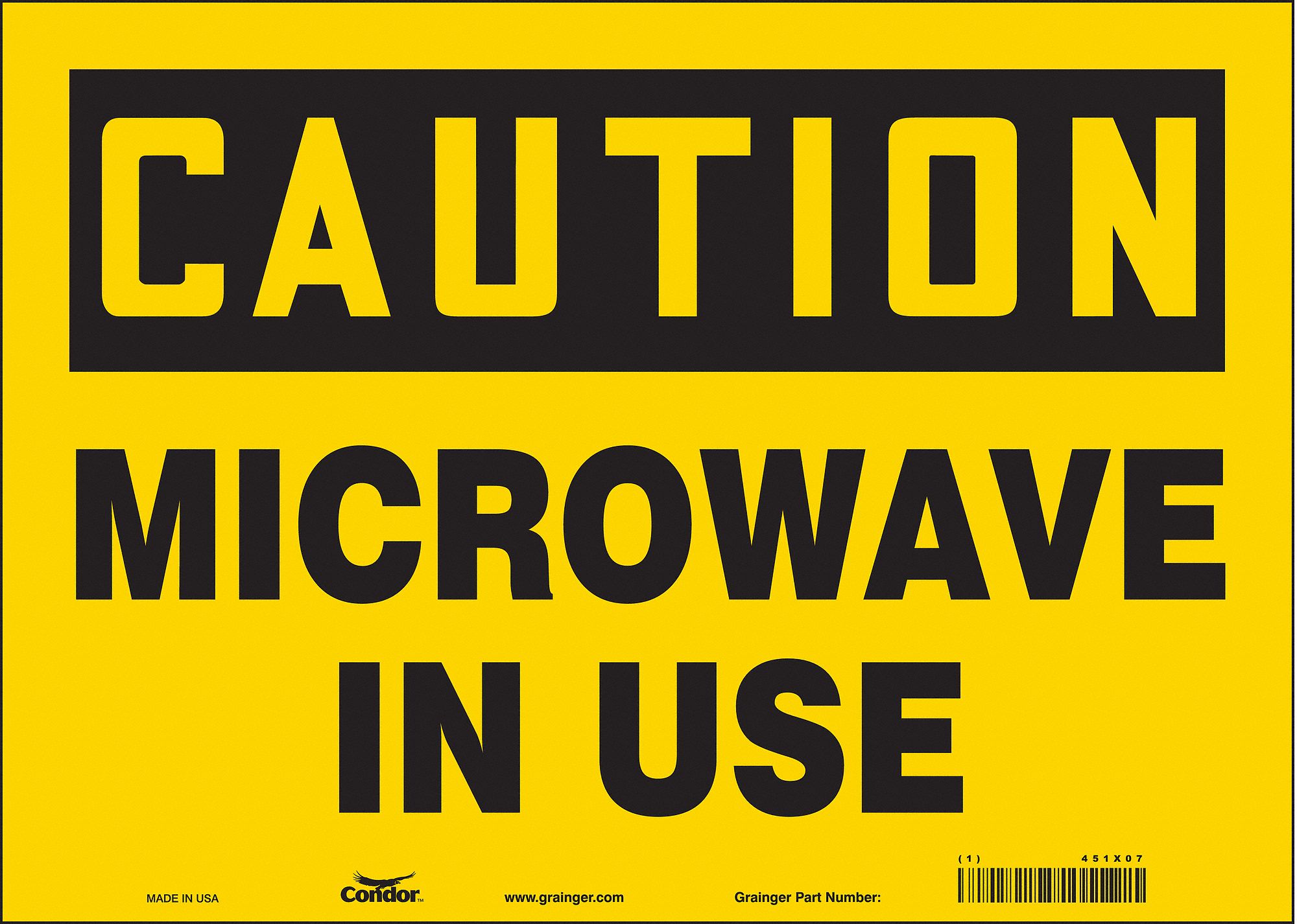 Safety Sign: Vinyl, Adhesive Sign Mounting, 10 in x 14 in Nominal Sign Size, Not Retroreflective
