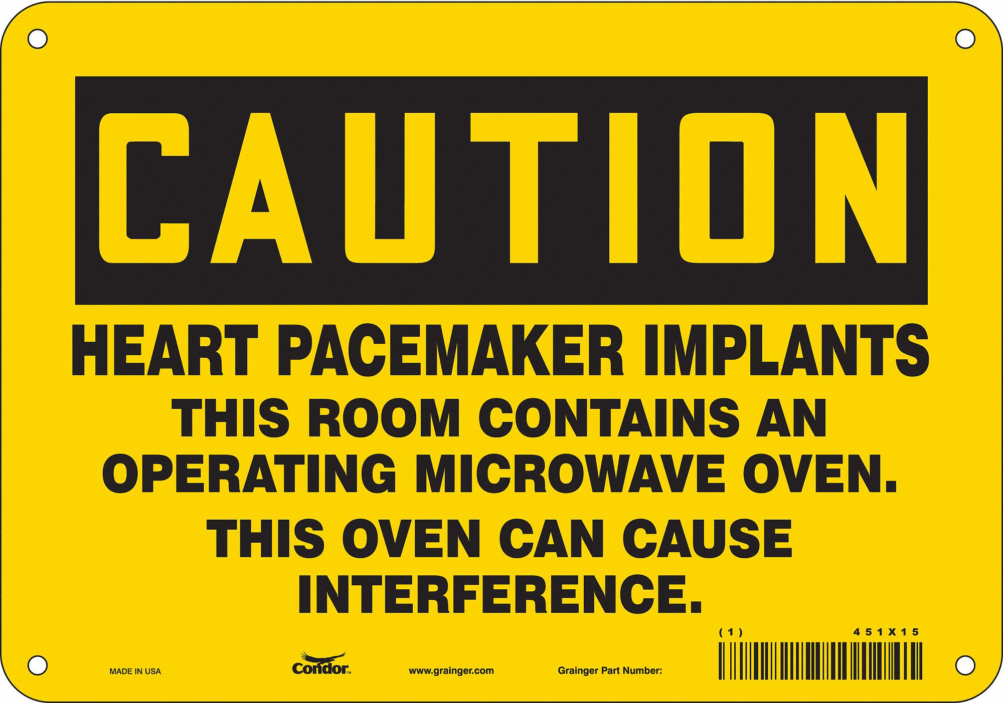 Safety Sign: Aluminum, Mounting Holes Sign Mounting, 7 in x 10 in Nominal Sign Size, 0.032 in Thick