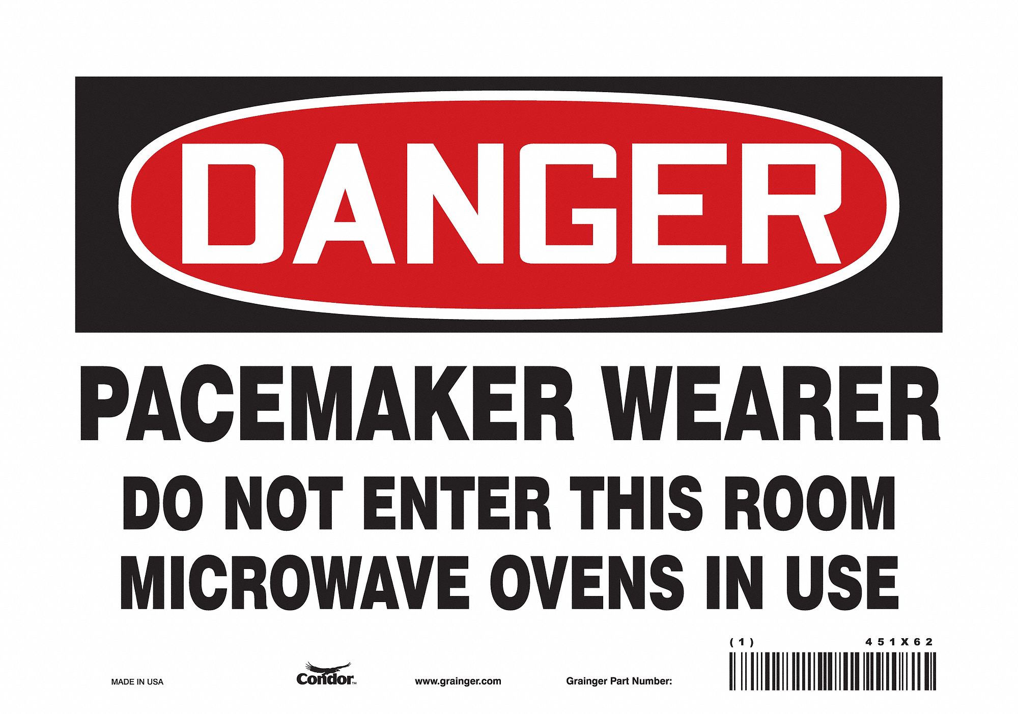 Safety Sign: Vinyl, Adhesive Sign Mounting, 7 in x 10 in Nominal Sign Size, Not Retroreflective