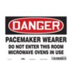 Danger: Pacemaker Wearer Do Not Enter This Room Microwave Ovens In Use Signs