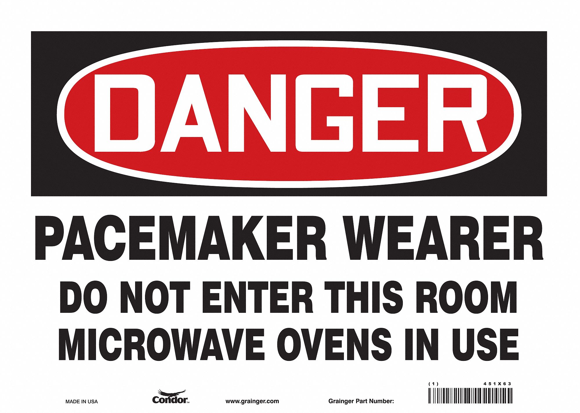Safety Sign: Vinyl, Adhesive Sign Mounting, 10 in x 14 in Nominal Sign Size, Not Retroreflective