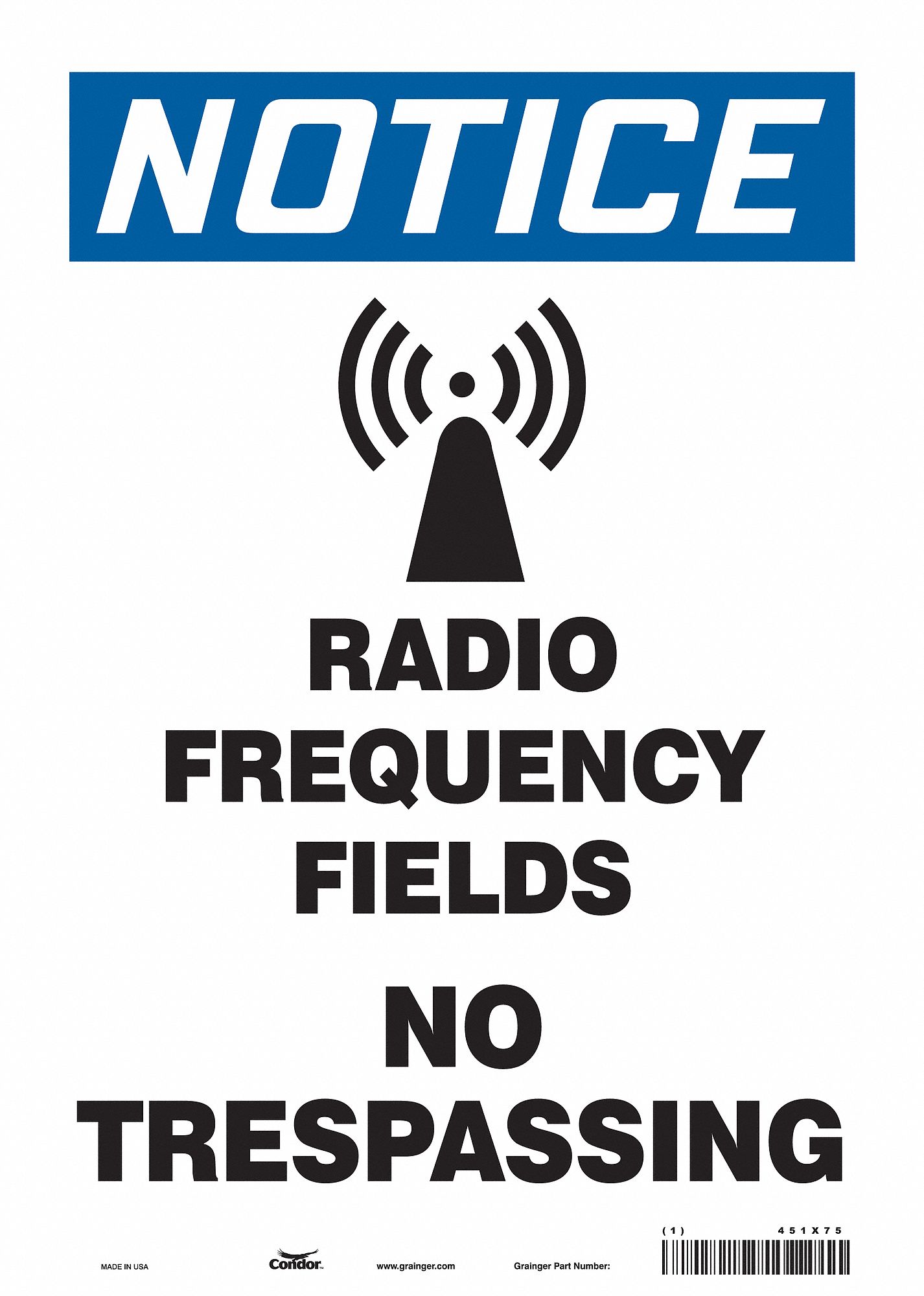 Safety Sign: Vinyl, Adhesive Sign Mounting, 14 in x 10 in Nominal Sign Size, Not Retroreflective