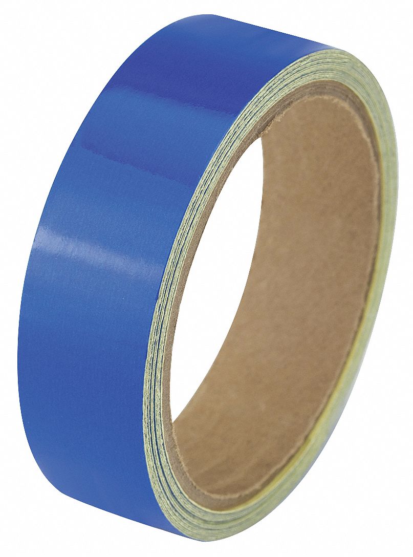 GRAINGER APPROVED Floor Tape, Blue, 1 inx15 ft, Roll 452A92ZRF1X5BL