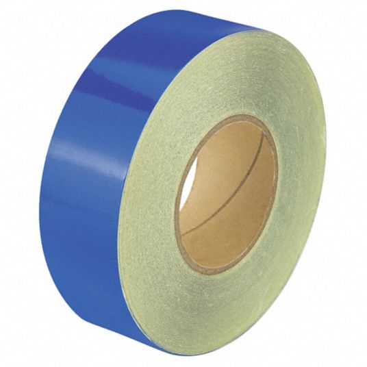 HARRIS Reflective Marking Tape, Solid, Continuous Roll, 2 in Width, 1 ...