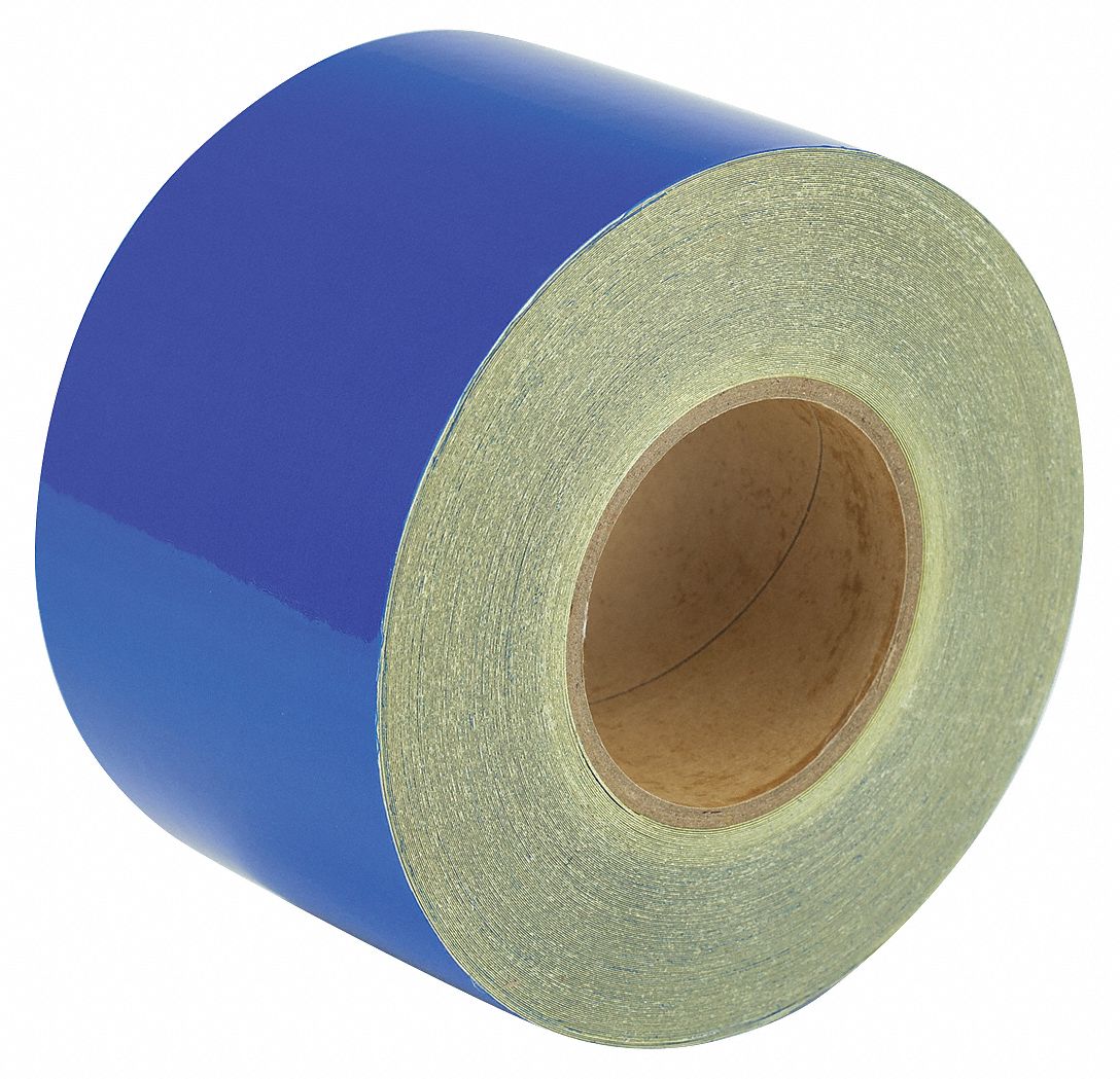 HARRIS Reflective Marking Tape, Solid, Continuous Roll, 4 in Width, 1 EA 452C27RF8BL Grainger