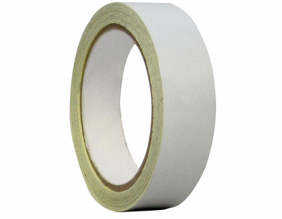 Floor Marking Tape: Reflective, Solid, White, 1 in x 50 ft, 5.5 mil Tape Thick, Approved Vendor