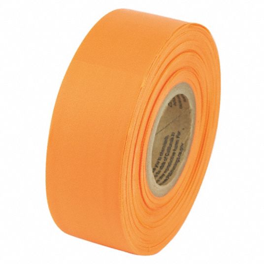 Orange, No Legend, Flagging Tape 452C76VST18 Grainger