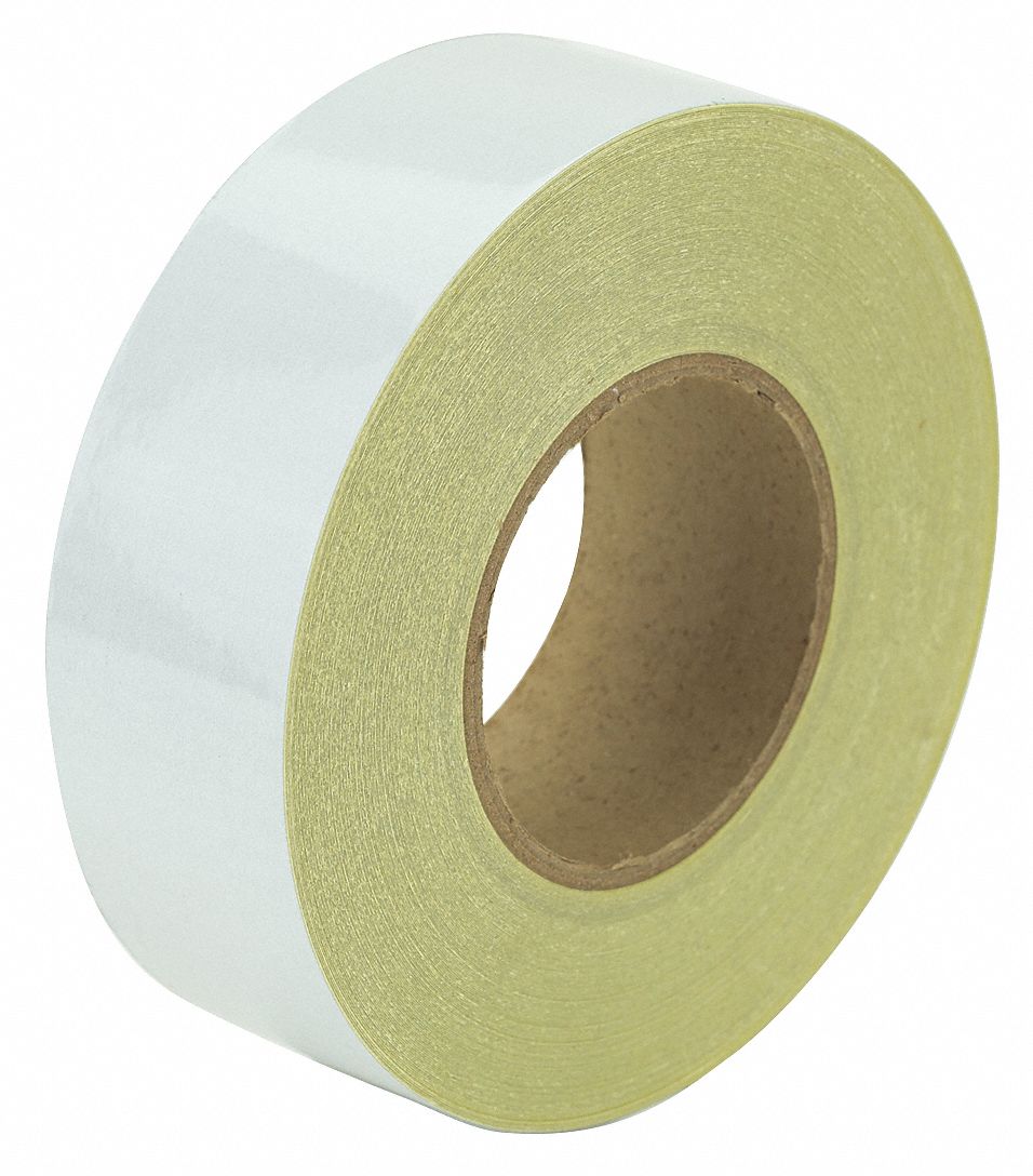 Floor Marking Tape: Circle, Solid, White, No Legend, 2 in x 2 ft, 13 mil Tape Thick, Approved Vendor